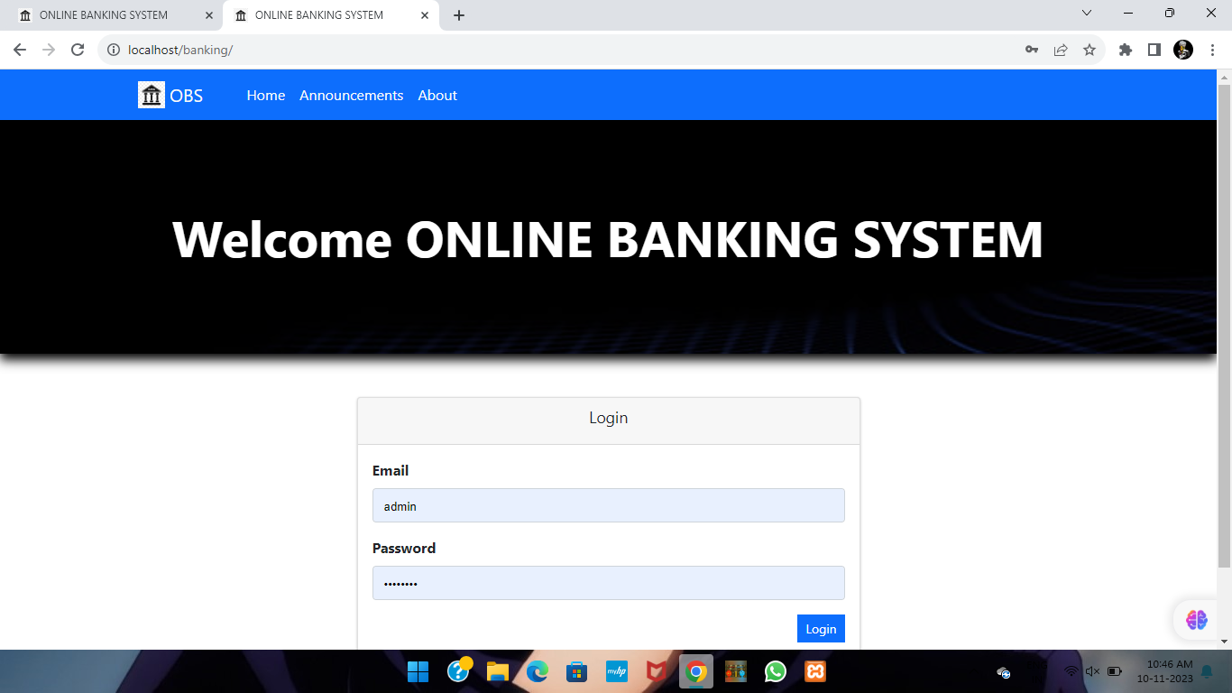 Online Banking System